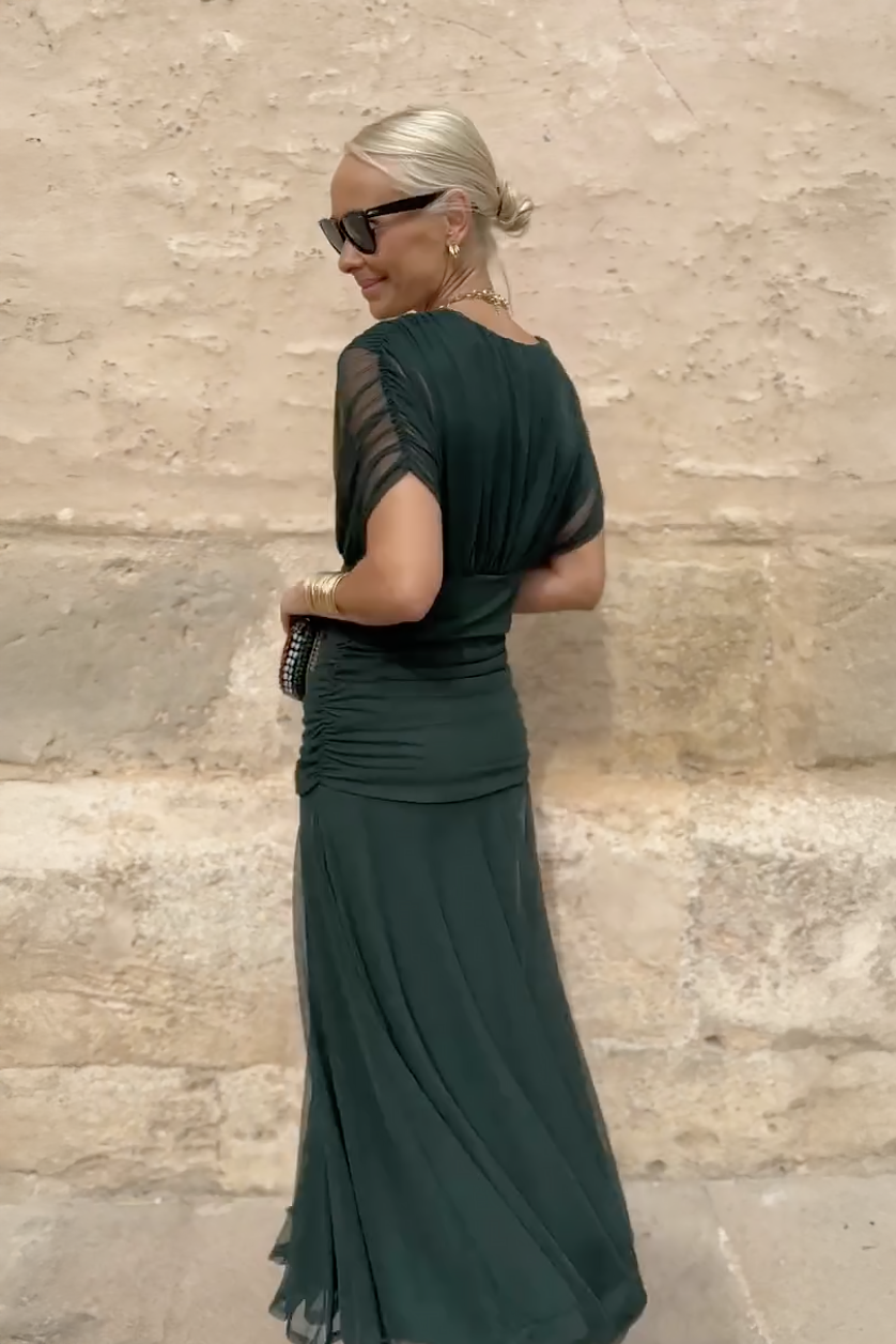 Robe Santana en Soie Élégante - Maison Claire et Sylvie
