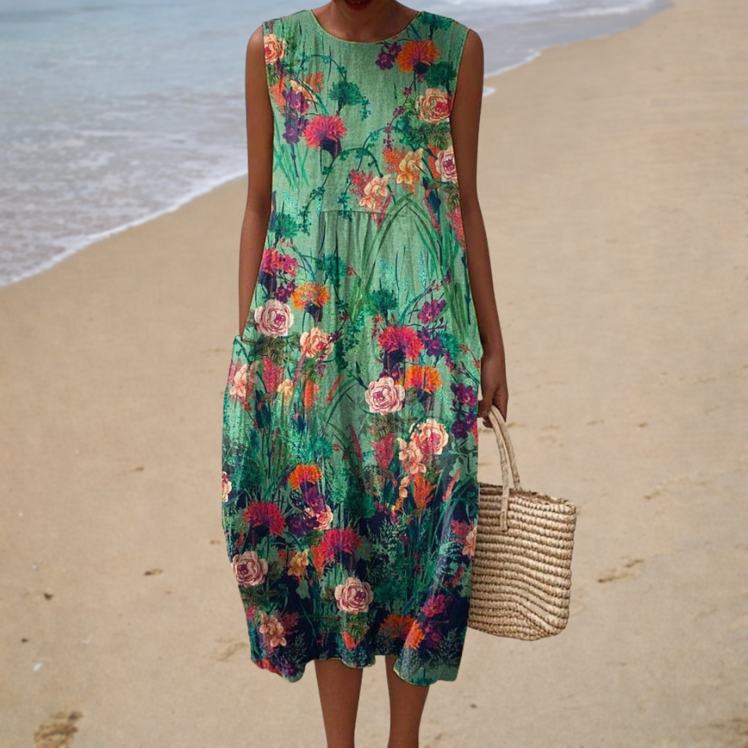 Robe d'Été Confortable Sans Manches