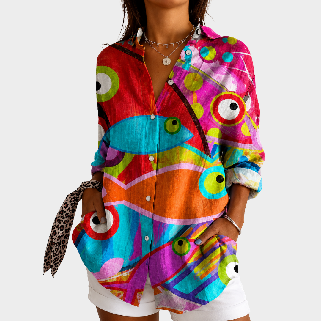 Blouse Légère à Imprimé Coloré