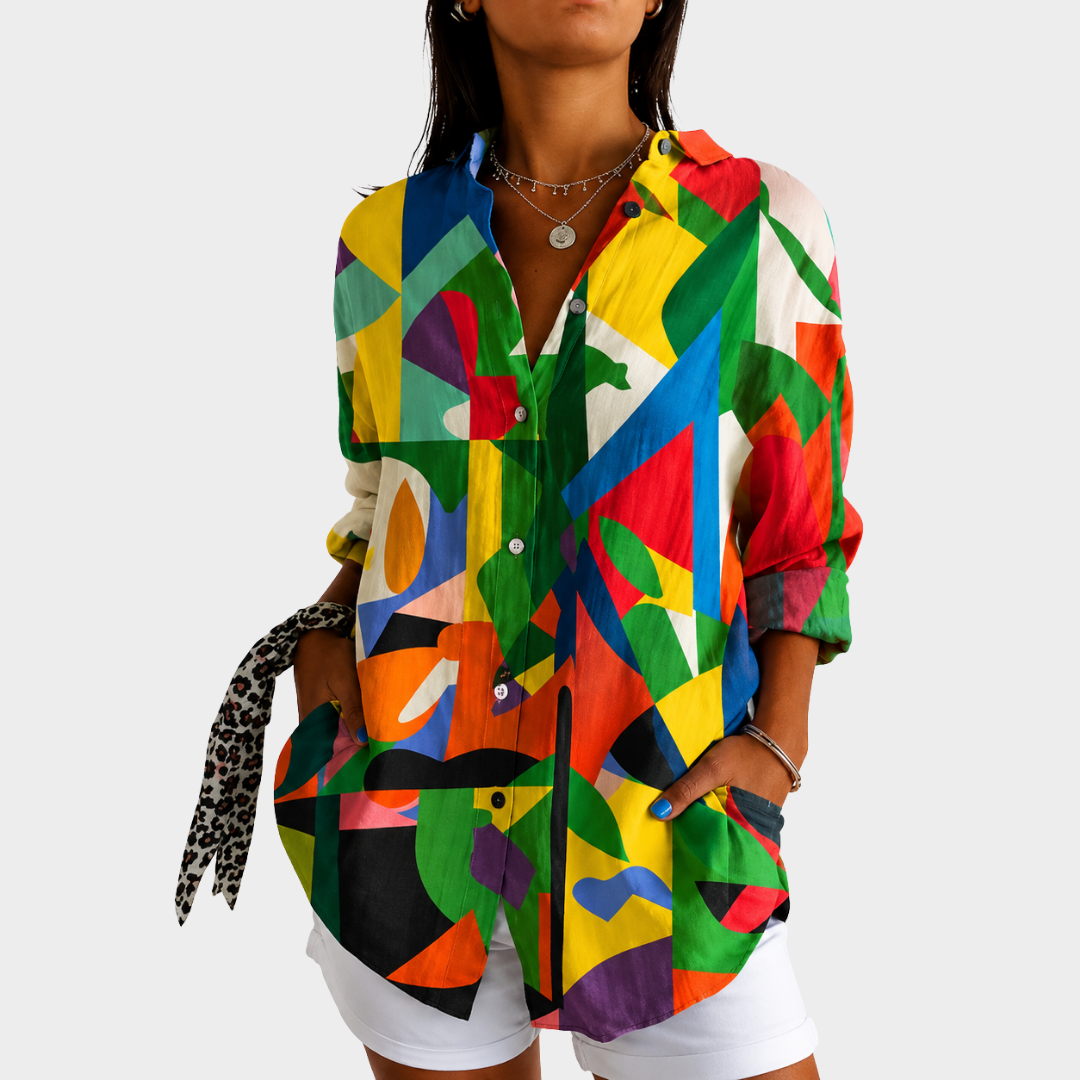 Blouse Légère à Imprimé Coloré