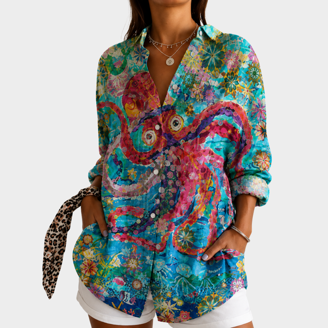 Blouse Légère à Imprimé Coloré