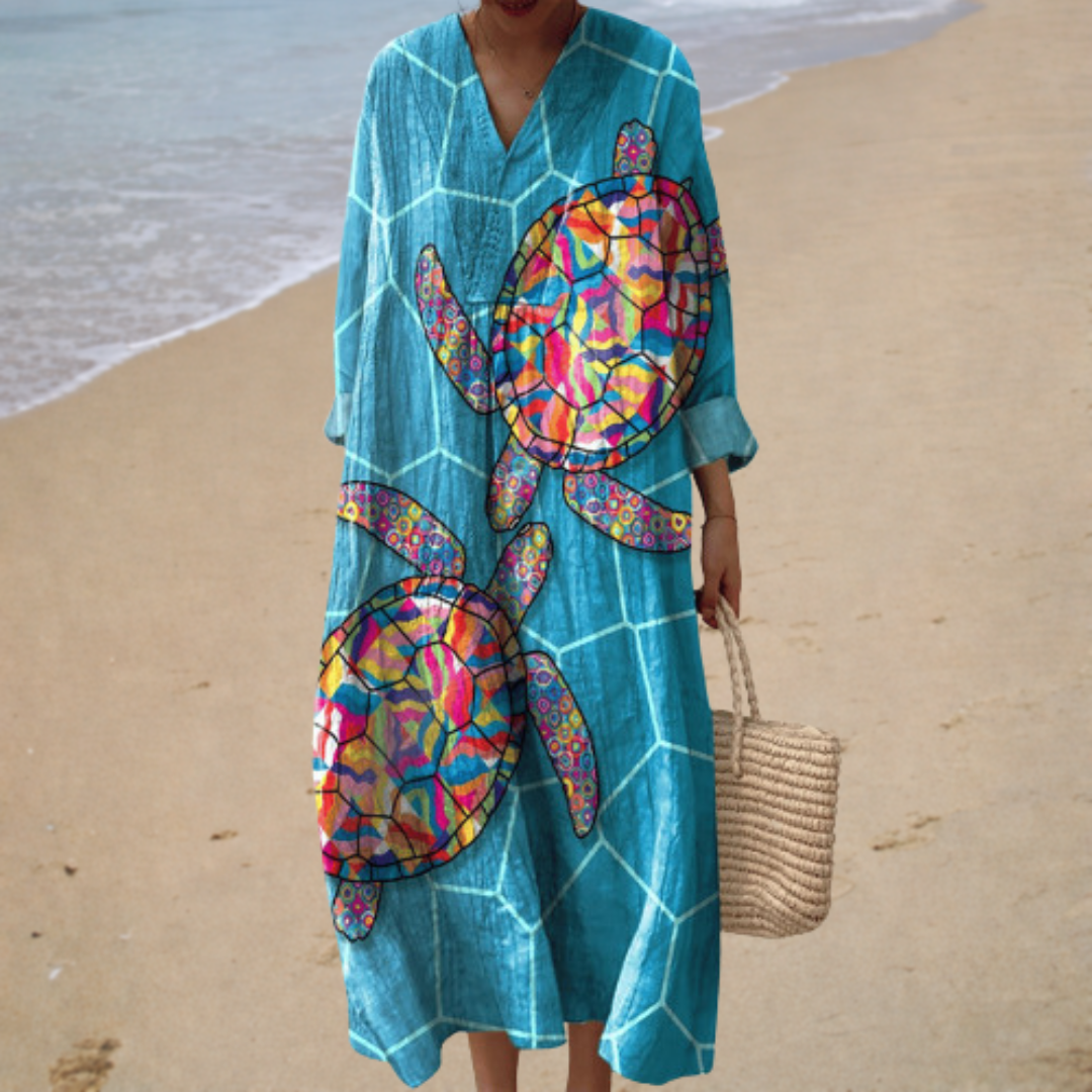 Robe d'été imprimée qui met en valeur