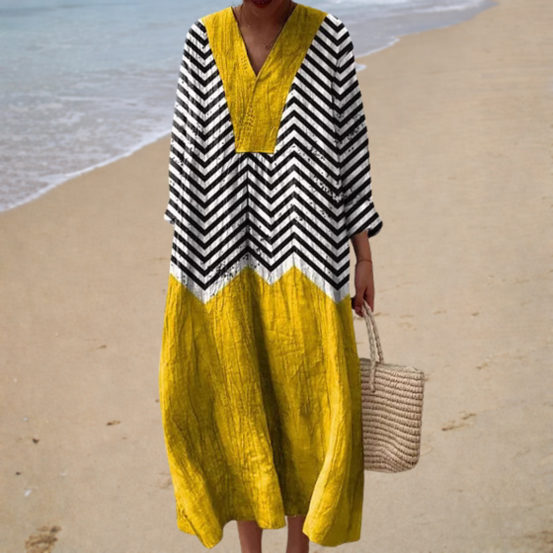 Robe d'été imprimée qui met en valeur