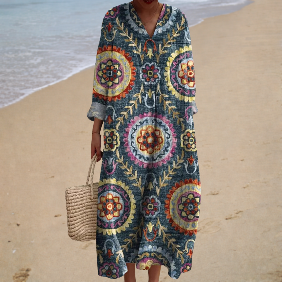 Robe Imprimée d'Été qui Met en Valeur