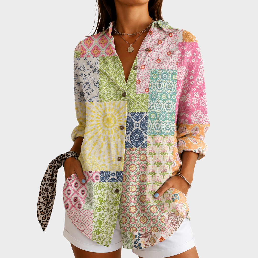 Blouse Légère à Imprimé Coloré