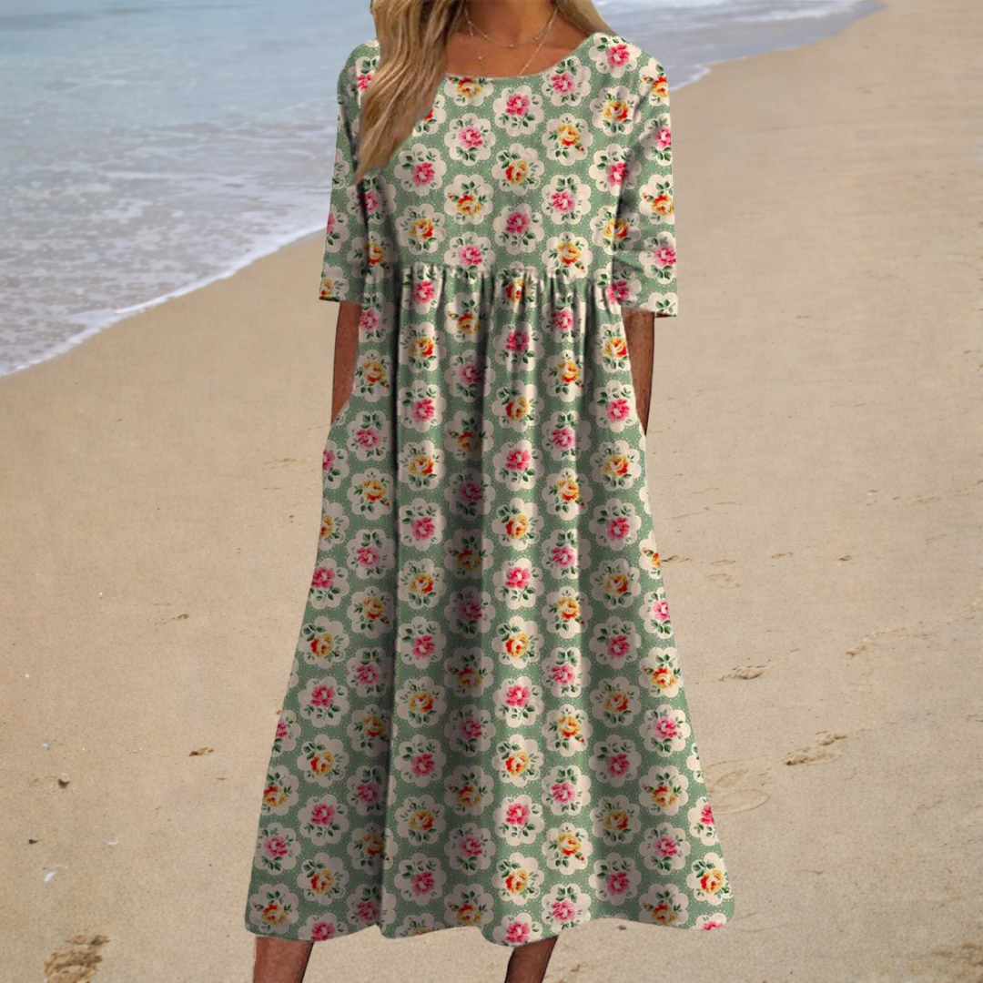 Robe longue fluide, chic et confortable