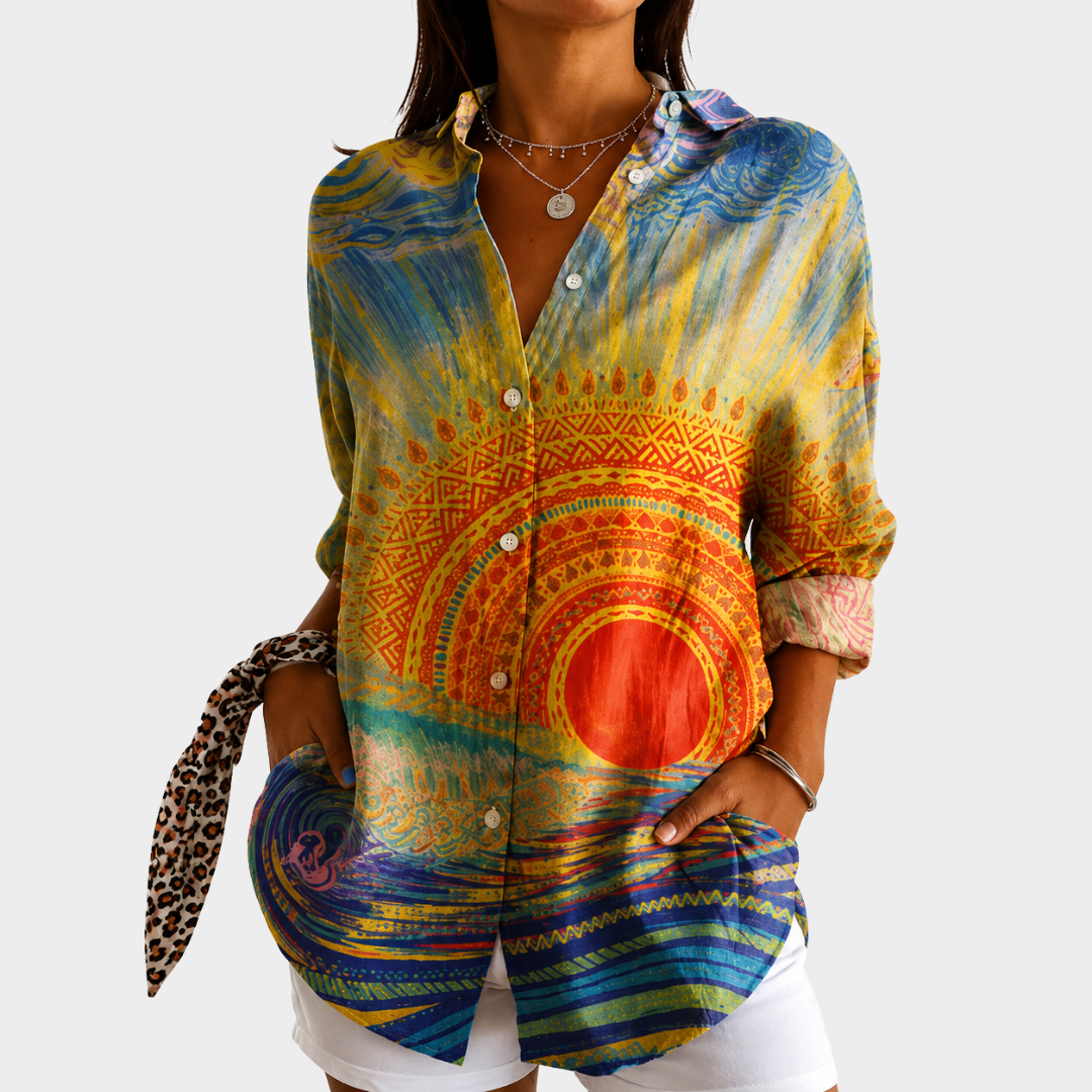 Blouse Légère à Imprimé Coloré