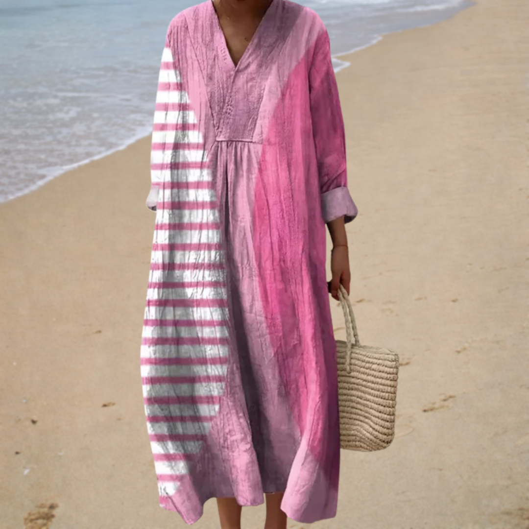 Robe d'été imprimée qui met en valeur