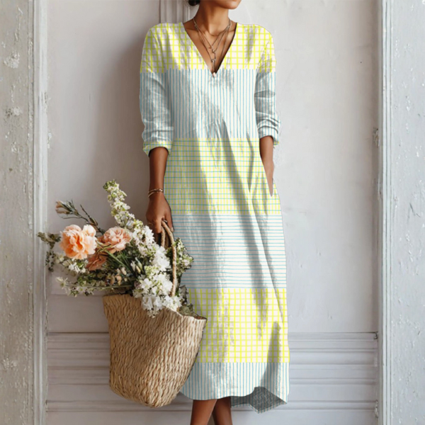 Olivia™ - Robe en Lin Épuré