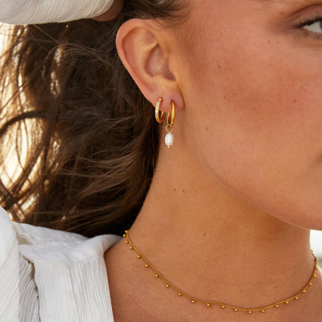 Les Boucles d'Oreilles CrÃ©oles en Perles Classiques