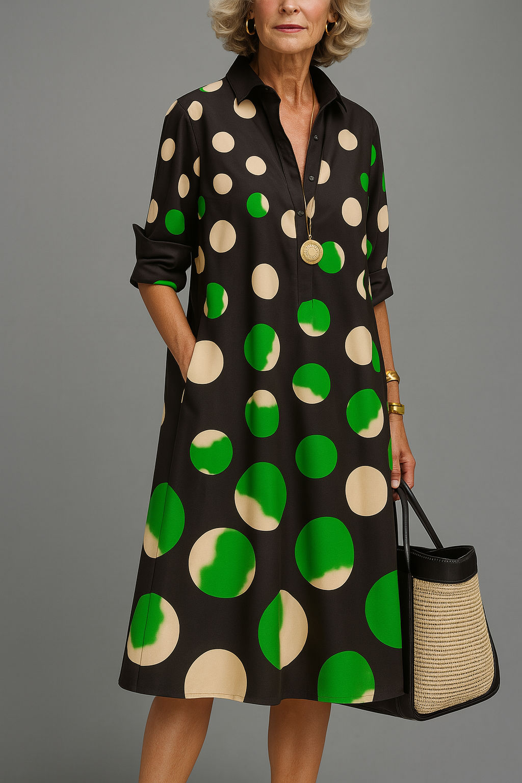 Naomi | Robe midi soignée et stylée