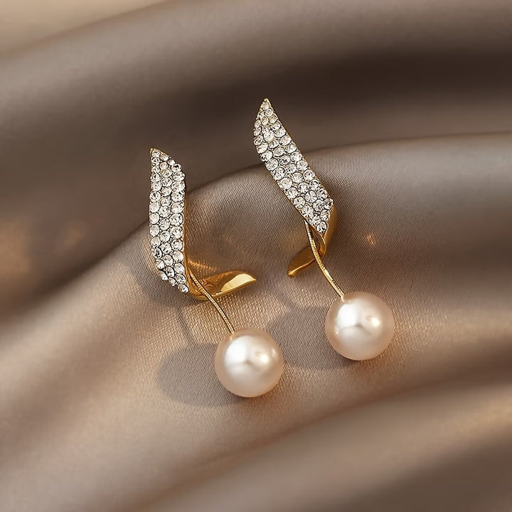 Boucles d'oreilles en perles de cristal et plumes