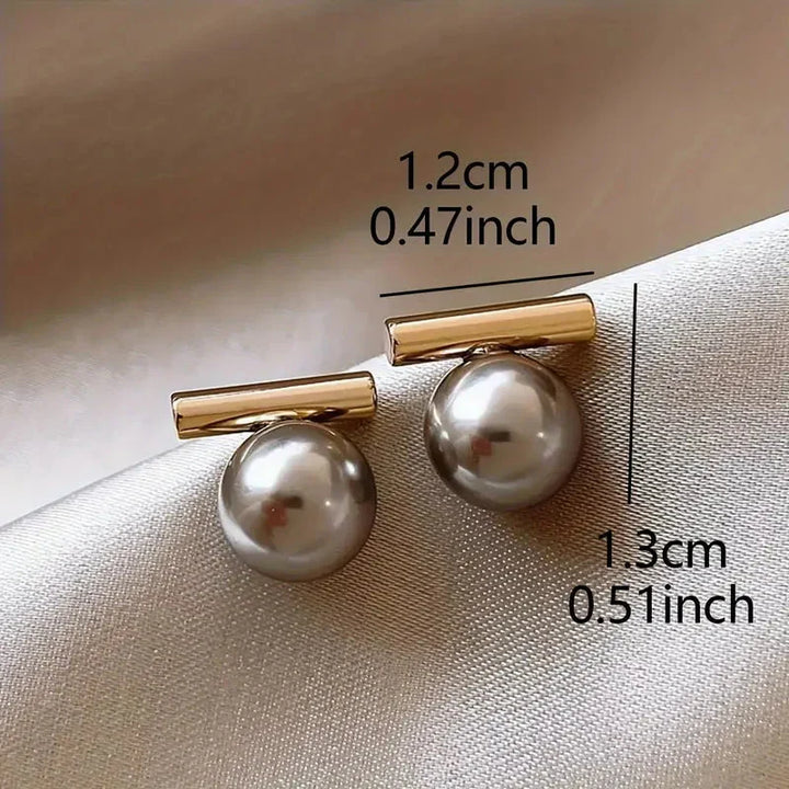 Boucles d'oreilles en perles noires