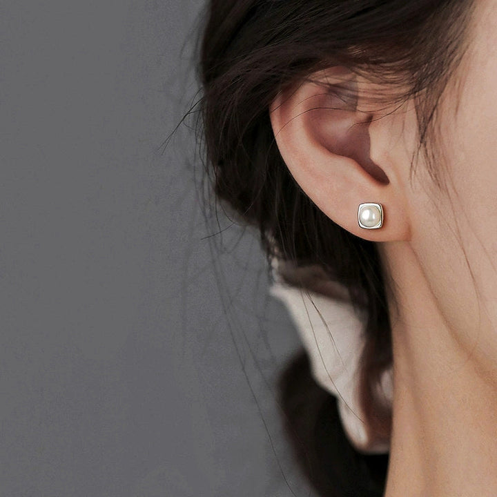 Boucles d'oreilles pendantes en perles d'eau douce Ã©lÃ©gantes