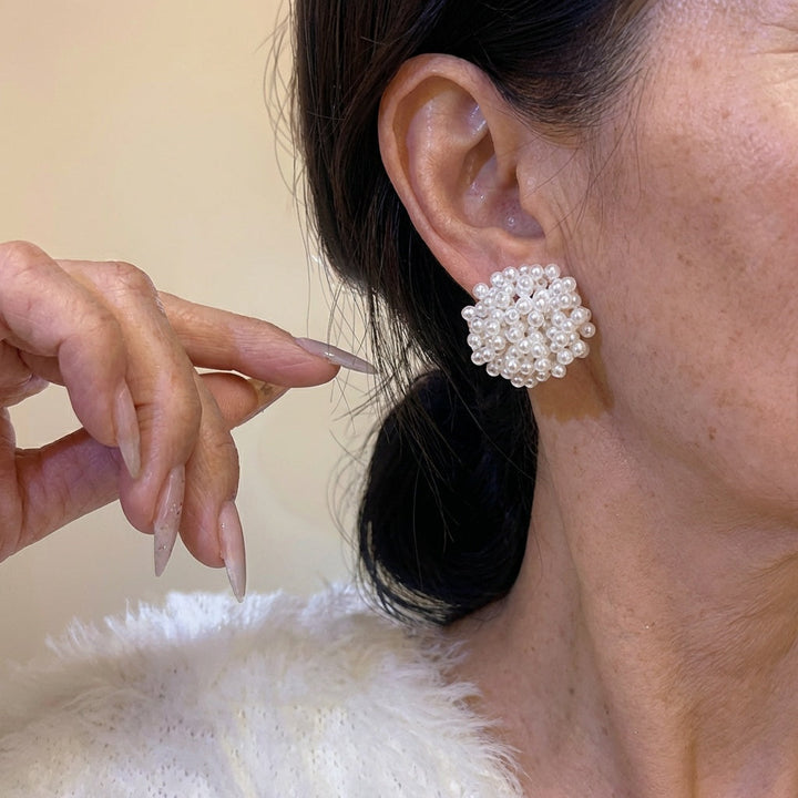 Boucles d'oreilles en perles incrustÃ©es Ã©lÃ©gantes