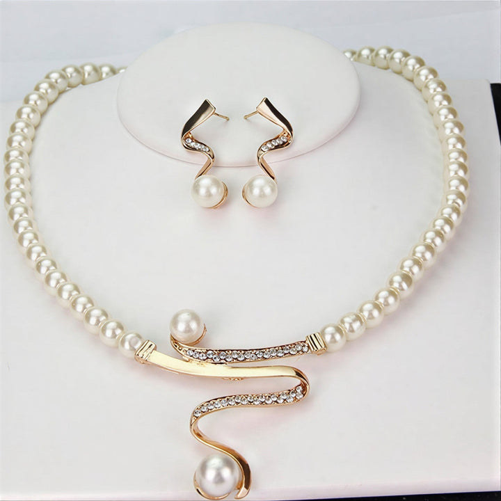Ensemble de Collier en Perles Naturelles Ã‰lÃ©gantes