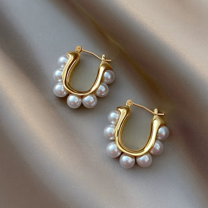 Boucles d'oreilles crÃ©oles en perles