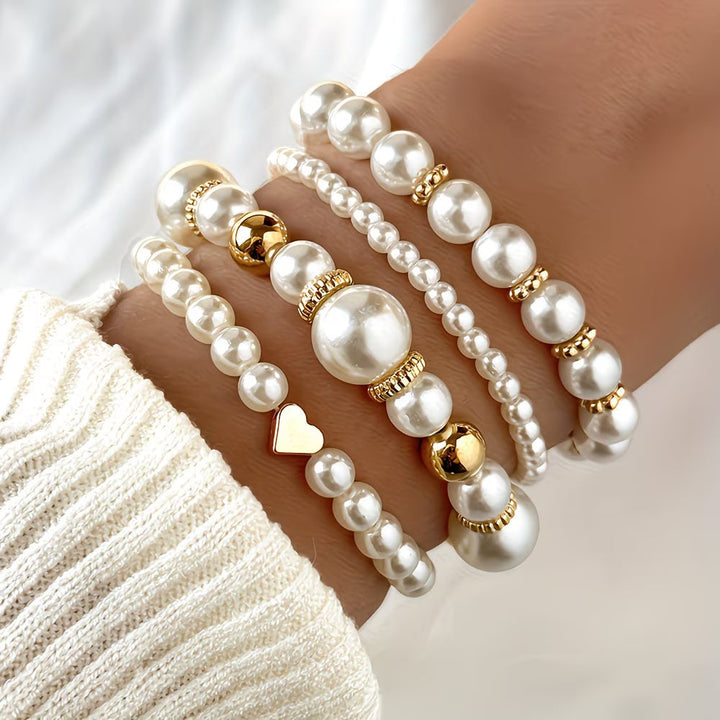 Ensemble de bracelets en perles empilables de 4