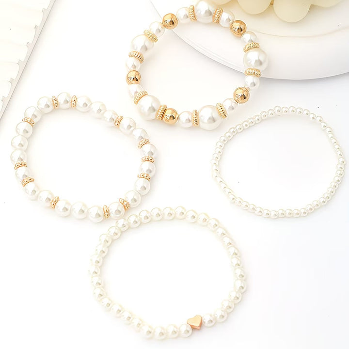 Ensemble de bracelets en perles empilables de 4