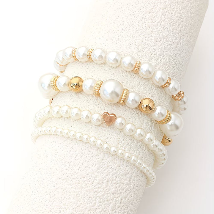 Ensemble de bracelets en perles empilables de 4