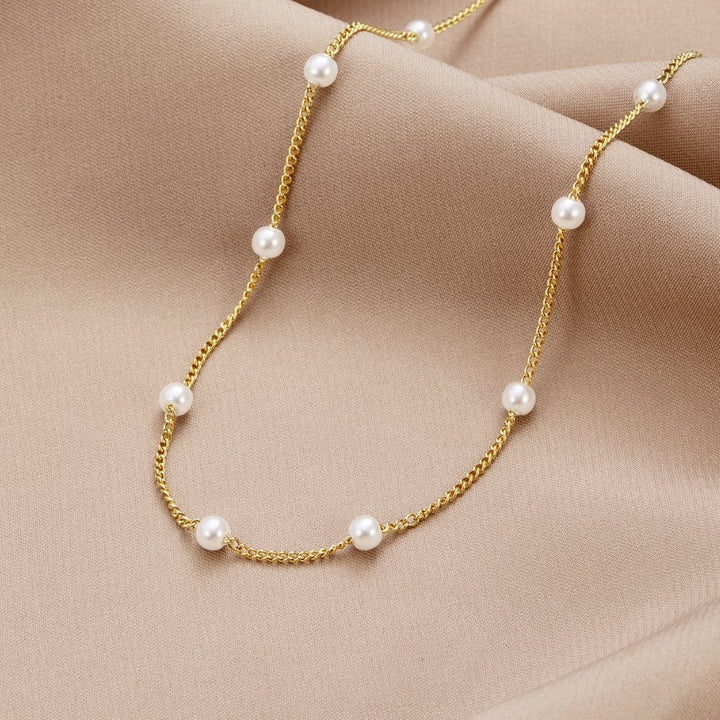 Collier en Perles et Or Intemporel