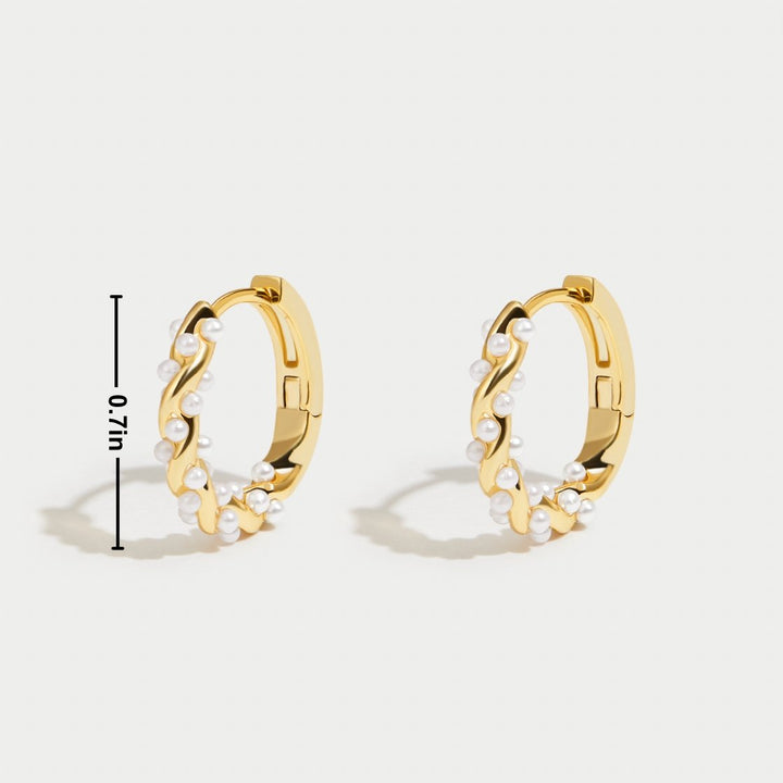 Boucles d'oreilles crÃ©oles en perles torsadÃ©es